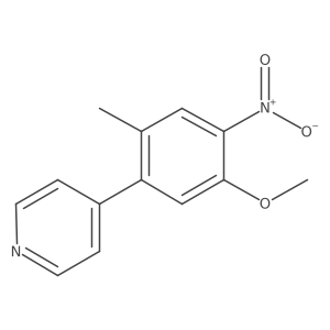 4-[2-Methyl-5-(methyloxy)-4-nitrophenyl]pyridine结构式