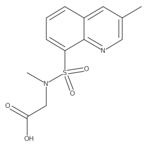 2-[Methyl-(3-methylquinolin-8-yl)sulfonylamino]acetic acid Structure