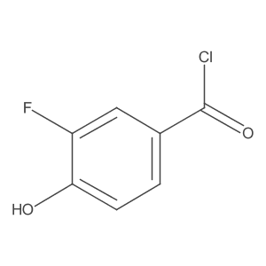 3-Fluoro-4-hydroxybenzoyl chloride Structure