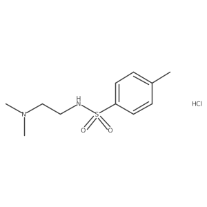 N-(2-(dimethylamino)ethyl)-4-methylbenzenesulfonamide hydrochloride结构式
