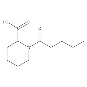 1-Pentanoylpiperidine-2-carboxylic acid Structure