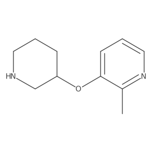 2-Methyl-3-(piperidin-3-yloxy)pyridine结构式