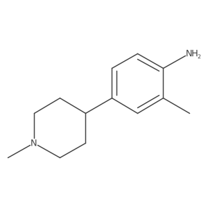 2-Methyl-4-(1-methyl-4-piperidinyl)benzenamine Structure