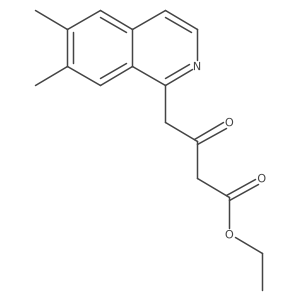Ethyl 6,7-dimethyl-I(2)-oxo-1-isoquinolinebutanoate结构式
