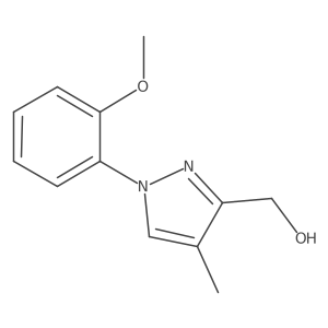 1-(2-methoxyphenyl)-4-methyl-1H-pyrazole-3-methanol Structure