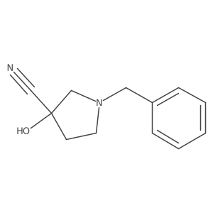 1-Benzyl-3-hydroxypyrrolidine-3-carbonitrile Structure