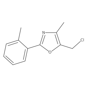 5-(Chloromethyl)-4-methyl-2-(2-methylphenyl)-1,3-oxazole Structure