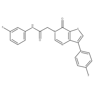 N-(3-fluorophenyl)-2-[7-(4-fluorophenyl)-4-oxothieno[3,2-d]pyrimidin-3(4H)-yl]acetamide Structure