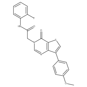 N-(2-fluorophenyl)-2-[7-(4-methoxyphenyl)-4-oxothieno[3,2-d]pyrimidin-3(4H)-yl]acetamide Structure