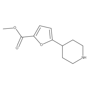 Methyl 5-(piperidin-4-yl)furan-2-carboxylate结构式