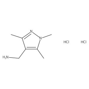 (1,3,5-Trimethyl-1H-pyrazol-4-YL)methanamine 2hcl结构式
