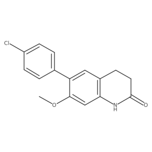 6-(4-chlorophenyl)-7-methoxy-3,4-dihydroquinolin-2(1H)-one结构式