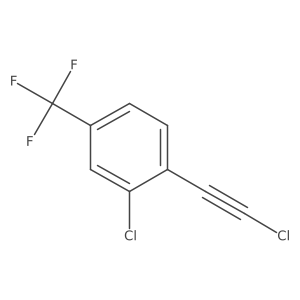 2,6-Dichloro-4-(trifluoromethyl)phenylacetylene结构式