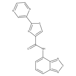N-(benzo[c][1,2,5]thiadiazol-4-yl)-2-(pyrazin-2-yl)thiazole-4-carboxamide结构式