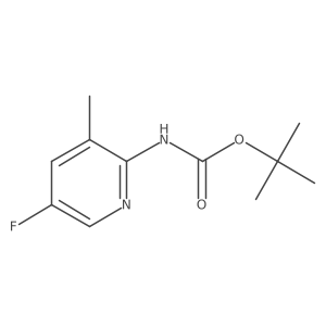 tert-Butyl (5-fluoro-3-methylpyridin-2-yl)carbamate结构式