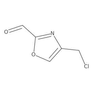 4-(Chloromethyl)-1,3-oxazole-2-carbaldehyde结构式