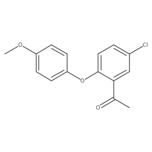 1-(2-(4-Methoxyphenoxy)-5-chlorophenyl)ethanone Structure