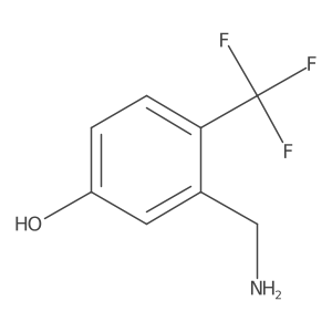 5-Hydroxy-2-(trifluoromethyl)benzylamine结构式