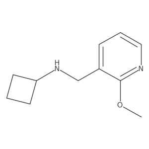 N-[(2-methoxypyridin-3-yl)methyl]cyclobutanamine Structure