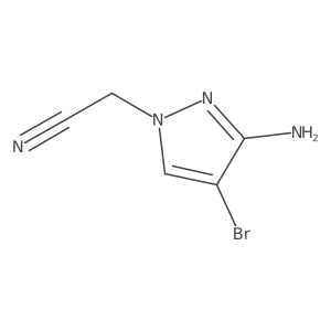2-(3-Amino-4-bromo-1H-pyrazol-1-YL)acetonitrile结构式
