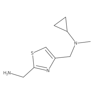N-{[2-(aminomethyl)-1,3-thiazol-4-yl]methyl}-N-methylcyclopropanamine Structure