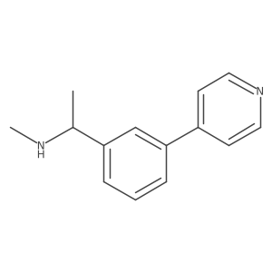 Methyl({1-[3-(pyridin-4-yl)phenyl]ethyl})amine Structure