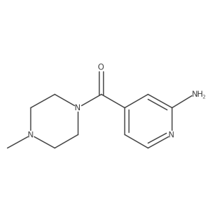 (2-Amino-4-pyridinyl)(4-methyl-1-piperazinyl)methanone Structure