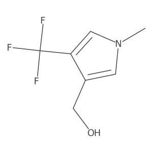 1-Methyl-4-(trifluoromethyl)-1H-pyrrole-3-methanol Structure