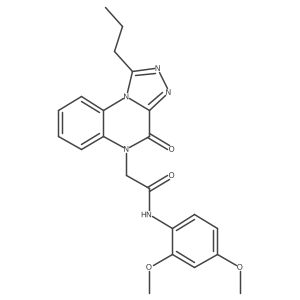 N-(2,4-dimethoxyphenyl)-2-(4-oxo-1-propyl[1,2,4]triazolo[4,3-a]quinoxalin-5(4H)-yl)acetamide Structure