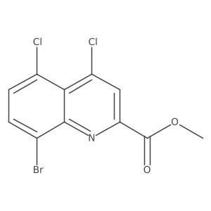 Methyl 8-bromo-4,5-dichloroquinoline-2-carboxylate Structure