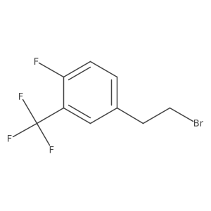 4-(2-Bromoethyl)-1-fluoro-2-(trifluoromethyl)benzene Structure