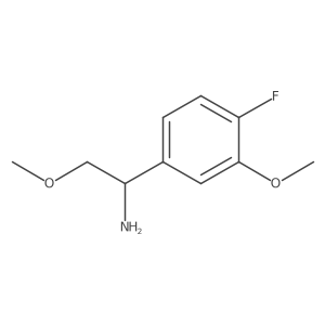 (R)-1-(4-Fluoro-3-methoxyphenyl)-2-methoxyethan-1-amine结构式
