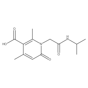 2,4-Dimethyl-6-oxo-1-{[(propan-2-yl)carbamoyl]methyl}-1,6-dihydropyridine-3-carboxylic acid结构式