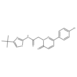 2-[3-(4-bromophenyl)-6-oxopyridazin-1(6H)-yl]-N-[(2Z)-4-tert-butyl-1,3-thiazol-2(3H)-ylidene]acetamide Structure