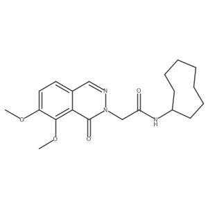 N-cyclooctyl-2-(7,8-dimethoxy-1-oxophthalazin-2(1H)-yl)acetamide结构式
