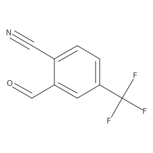 2-Cyano-5-(trifluoromethyl)benzaldehyde Structure