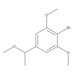 2-Bromo-1,3-dimethoxy-5-(1-methoxyethyl)benzene结构式