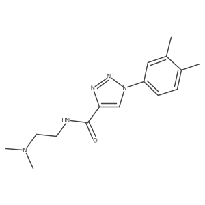 N-(2-(dimethylamino)ethyl)-1-(3,4-dimethylphenyl)-1H-1,2,3-triazole-4-carboxamide结构式