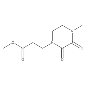 Methyl 3-(4-methyl-2,3-dioxopiperazin-1-yl)propanoate结构式