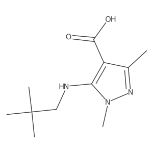 1,3-Dimethyl-5-(neopentylamino)-1h-pyrazole-4-carboxylic acid Structure