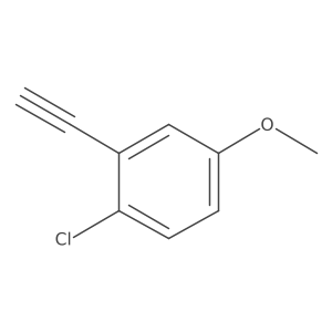 1-Chloro-2-ethynyl-4-methoxybenzene Structure