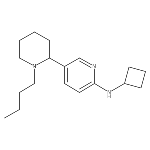 5-(1-Butylpiperidin-2-yl)-N-cyclobutylpyridin-2-amine Structure