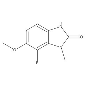 7-fluoro-6-methoxy-1-methyl-1,3-dihydro-2H-benzimidazol-2-one结构式