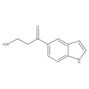 3-amino-1-(1H-indol-5-yl)propan-1-one结构式