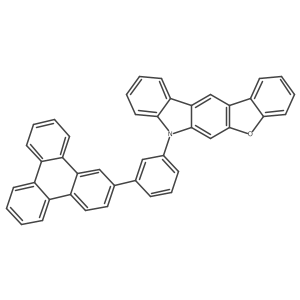 7-(3-Triphenylen-2-ylphenyl)-[1]benzofuro[2,3-b]carbazole Structure