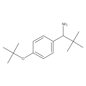 (S)-1-(4-(tert-Butoxy)phenyl)-2,2-dimethylpropan-1-amine结构式