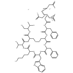 111In-DTPA-octreotide Structure