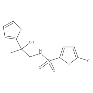 5-chloro-N-[2-(furan-2-yl)-2-hydroxypropyl]thiophene-2-sulfonamide Structure