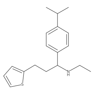 2-Thiophenepropanamine, N-ethyl-I+/--[4-(1-methylethyl)phenyl]- Structure