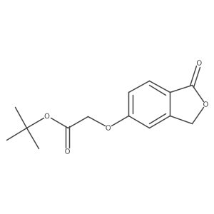 Tert-butyl [(1-oxo-1,3-dihydro-2-benzofuran-5-yl)oxy]acetate结构式